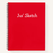 Jusスケッチ可愛いガーリーおもしろいスケッチアート ノートブック (正面)