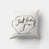 "Jus love you"装飾用クッション クッション (裏面)
