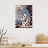 Jusepe de Riberaによるカルツシアの聖ブルーノ ポスター (キッチン)