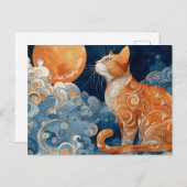 Justことわざハローキャットポストカード ポストカード (正面/裏面)