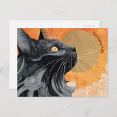 Justことわざハローキャットポストカード ポストカード (正面/裏面)