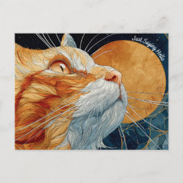 Justことわざハローキャットポストカード ポストカード