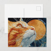 Justことわざハローキャットポストカード ポストカード (正面/裏面)