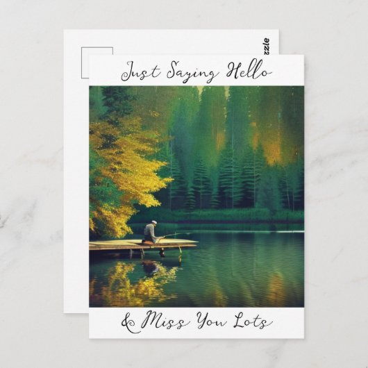 Justことわざハロー恋しく思とYou Lots ポストカード (正面/裏面)