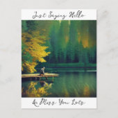 Justことわざハロー恋しく思とYou Lots ポストカード (正面)