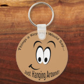 Justのぶら下がったLtキーのまわりにチェーン キーホルダー (正面)