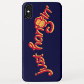 Justぶら下がった's red/yellow monkey logo ipod Case-Mate iPhoneケース (裏面)