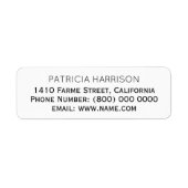 Justシンプル Address & Clean Address情報 ラベル (正面)