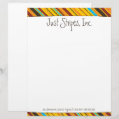 JustストライプカスタムLetterhead レターヘッド (正面/裏面)