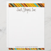 JustストライプカスタムLetterhead レターヘッド (正面/裏面)