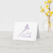 Just呼吸ラベンダーエッセンシャル油カード カード (黄色い花)