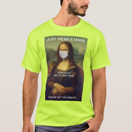 JUST衣服A MASK Mona Lisa高視認性Tシャツ Tシャツ