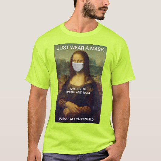 JUST衣服A MASK Mona Lisa高視認性Tシャツ Tシャツ (正面)