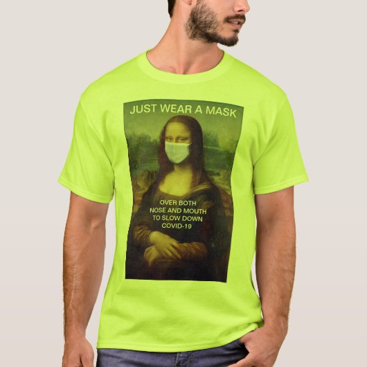 JUST衣服A MASK Mona Lisa High Visibility Tシャツ (正面)