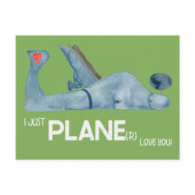 Just飛行機(r) Love You Toolバレンタイン葉書
