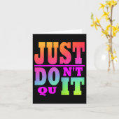 Just やめ Dont - Do It やる気を起こさせる Womens X-small カード (黄色い花)