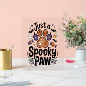 Just 不気味 Paw PNG, Dog Halloween アクリルサイン (ウェディング)