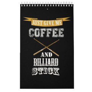Just 与え Me Coffee & Billiard Stick Billiard Love カレンダー