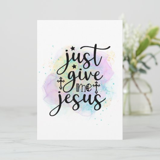 Just 与え Me Jesus Christian Assuming Flat Card (スタンド正面)