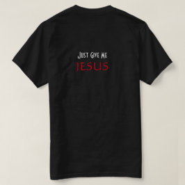 Just 与え Me JESUS Christian Black Tシャツ