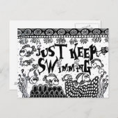 Just 保 Swimmingのポストカード – Spoonie ポストカード (正面/裏面)