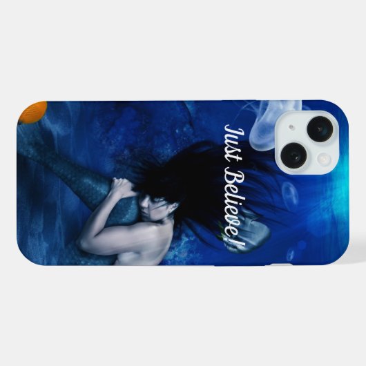Just 信じ Sleeping Mermaid iPhoneケース iPhone 15 Plusケース (裏面横)