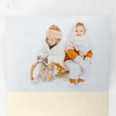 Just 信じ Water芸術的 colorフローラ写真 三つ折りクリスマスカード (内部最初)