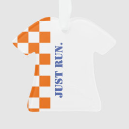 Just 走 Checkerboard走のレースカラフルおもしろい オーナメント