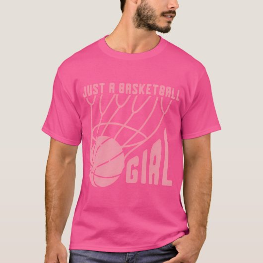 Just A Basketball Girl Basketball Player Women Bas Tシャツ (正面)