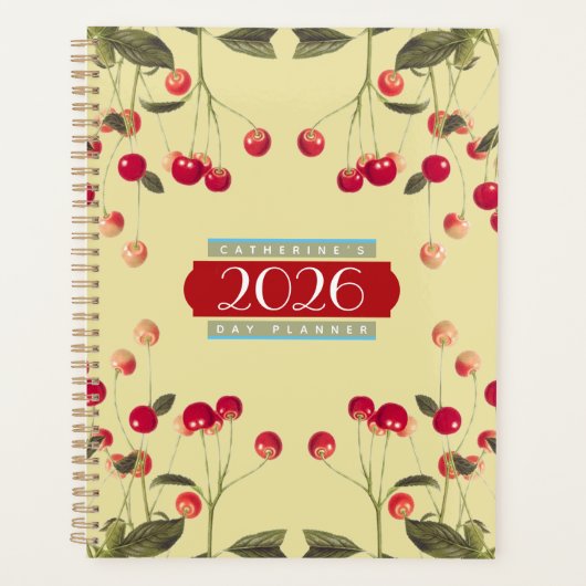 Just a Bowl of Cherries Day Planner Agenda 2026 プランナー手帳 (正面)