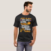 Just a Boy Gaming Taco Gamer Taco Viva Megxico Tシャツ (正面フル)
