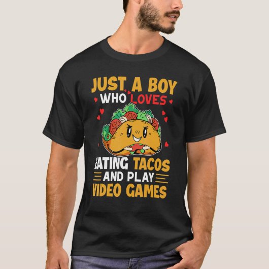 Just a Boy Gaming Taco Gamer Taco  Viva México Tシャツ (正面)