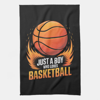 Just A Boy Who Loves Basketball キッチンタオル