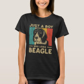Just A Boy Who Loves Beagle for Boys Tシャツ (正面)