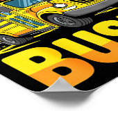 Just A Boy Who Loves Buses School Bus  ポスター (角)
