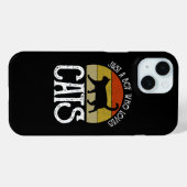 Just A Boy Who Loves Cats Case-Mate iPhoneケース (裏面 (横))