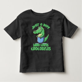 Just A Boy Who Loves Crocodiles トドラーTシャツ