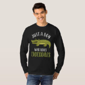Just A Boy Who Loves Crocodiles   Cute Crocodile   Tシャツ (正面フル)