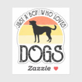 Just A Boy Who Loves Dogs シール (シート)