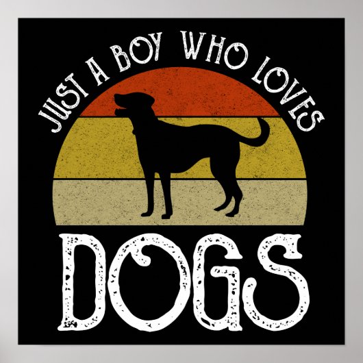 Just A Boy Who Loves Dogs ポスター (正面)
