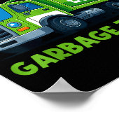 Just A Boy Who Loves Garbage Truck Traruck Boys Ki ポスター (角)