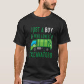 Just A Boy Who Loves Garbage Trucks idea  3 Tシャツ (正面)