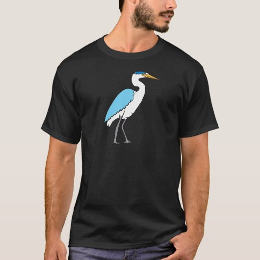Just a Boy Who Loves Great Blue Heron Birds Tシャツ (正面)