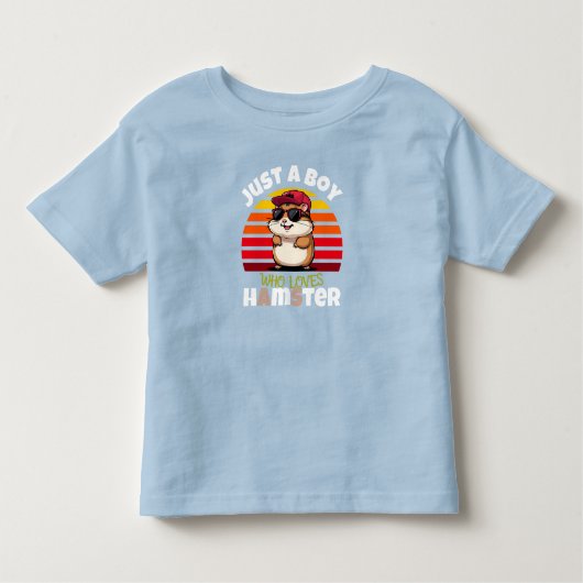 Just a Boy who loves Hamsters トドラーTシャツ (正面)