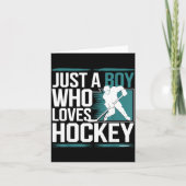 Just A Boy Who Loves Hockey  カード (正面)
