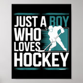 Just A Boy Who Loves Hockey ポスター (正面)