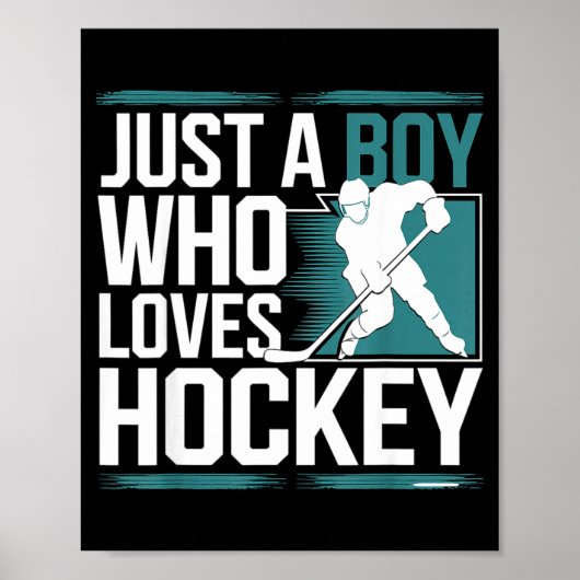 Just A Boy Who Loves Hockey  ポスター (正面)