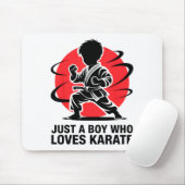 Just A Boy Who Loves Karate Martial Arts Karate Lo マウスパッド (マウス)