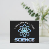 Just A Boy Who Loves Science ポストカード (スタンド正面)