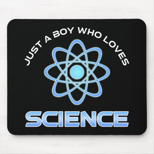Just A Boy Who Loves Science マウスパッド (正面)